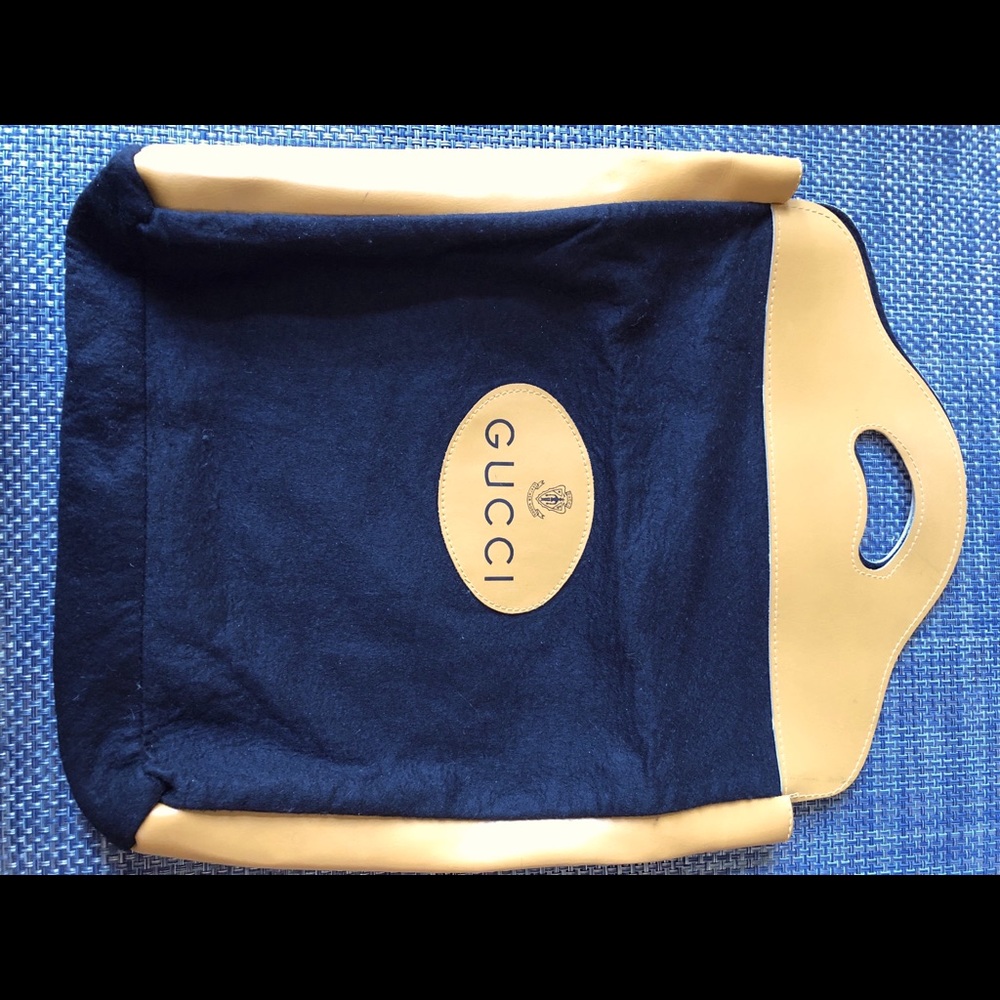COPY - Gucci Vintage Felt & Leather Bag